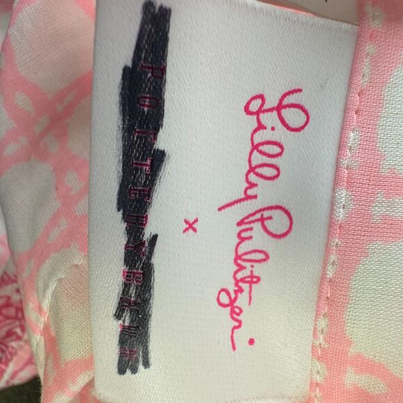 Pottery Barn Teen X Lilly Pulitzer Palm Beach Toile Quilted King Sham Pair Pink - Picture 11 of 11